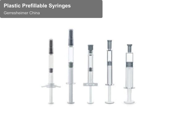 Plastic Prefillable Syringes