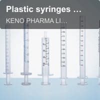 Plastic syringes for oral dosing