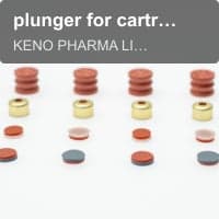 plunger for cartridges and syringes