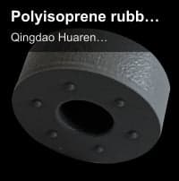 Polyisoprene rubber stopper for injection