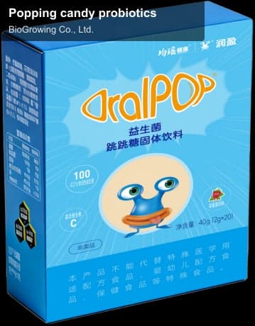 Popping candy probiotics