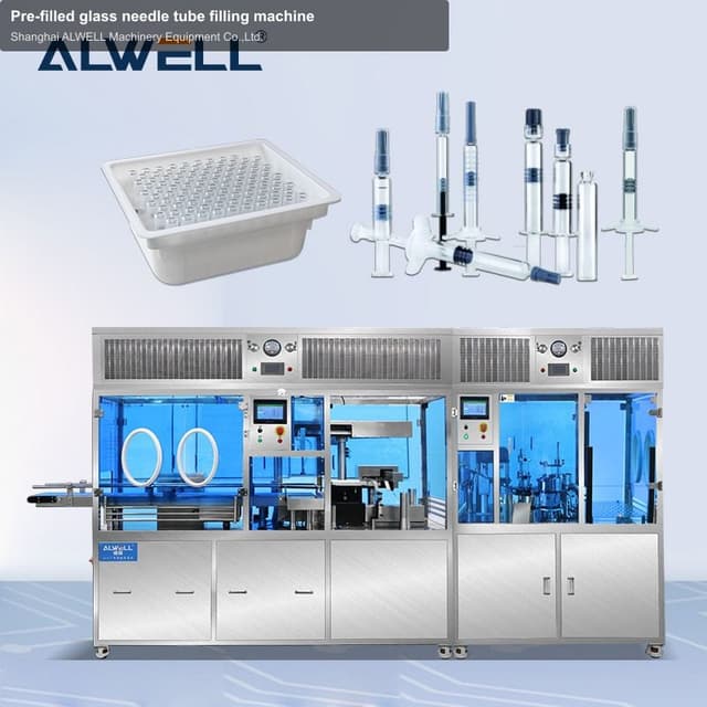 Pre-filled glass needle tube filling machine