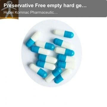 Preservative Free empty hard gelatin capsules