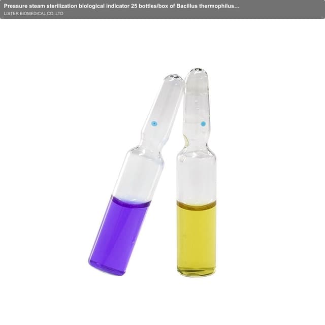 Pressure steam sterilization biological indicator 25 bottles/box of Bacillus thermophilus tablets