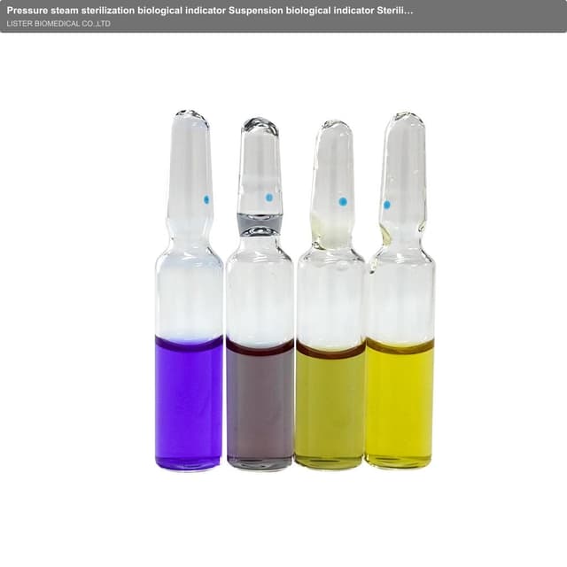 Pressure steam sterilization biological indicator Suspension biological indicator Sterilization process detection