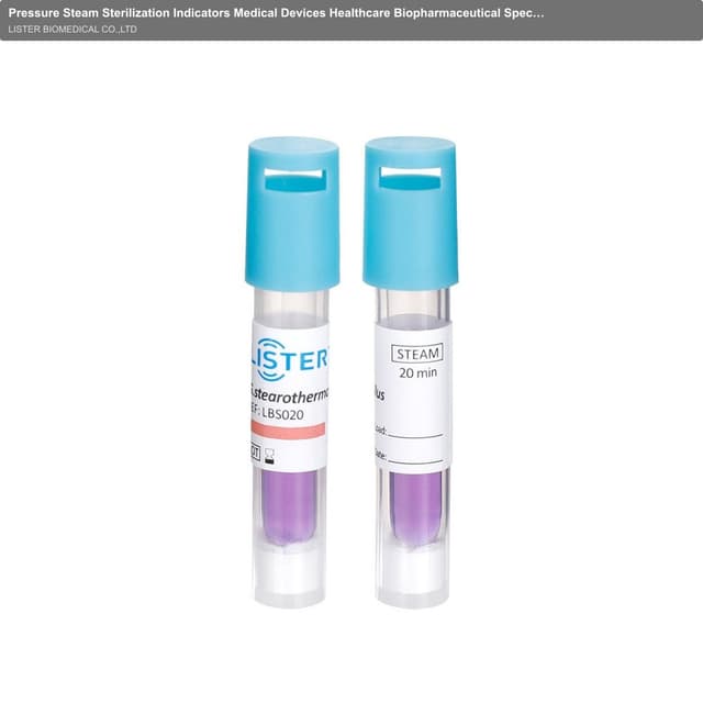 Pressure Steam Sterilization Indicators Medical Devices Healthcare Biopharmaceutical Specific Bioindicators