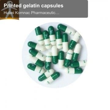 Printed gelatin capsules