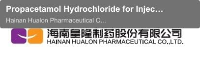 Propacetamol Hydrochloride for Injection