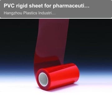 PVC rigid sheet for pharmaceutical packaging