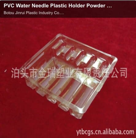PVC Water Needle Plastic Holder Powder Needle Plastic Holder Blister Plastic Tray