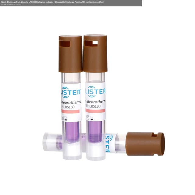 Quick Challenge Pack Listerite LPCD25 Biological Indicator | Disposable Challenge Pack | AAMI sterilization certified