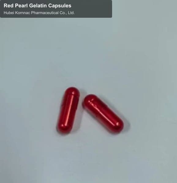 Red Pearl Gelatin Capsules