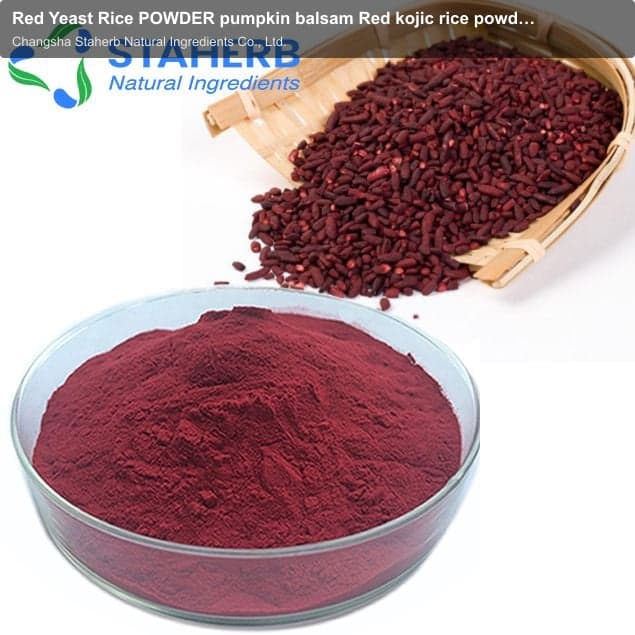 Red Yeast Rice POWDER pumpkin balsam Red kojic rice powder monacolin-k lovastatin