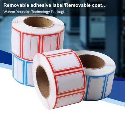 Removable adhesive label/Removable coated paper label
