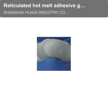 Reticulated hot melt adhesive gasket