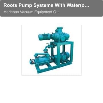 Roots Pump Systems With Water(oil)Ring Vacuum PumpsZJ300B/2SK-6B