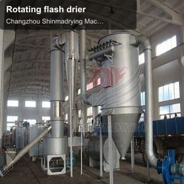 Rotating flash drier