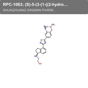 RPC-1063; (S)-5-(3-(1-((2-hydroxyethyl)amino)-2,3-dihydro-1H-inden-4-yl)-1,2,4-oxadiazol-5-yl)-2-iso
