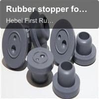 Rubber stopper for injection
