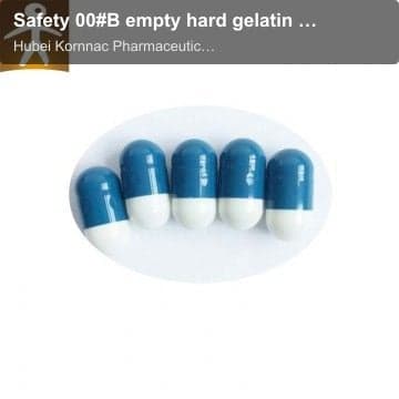 Safety 00#B empty hard gelatin capsules