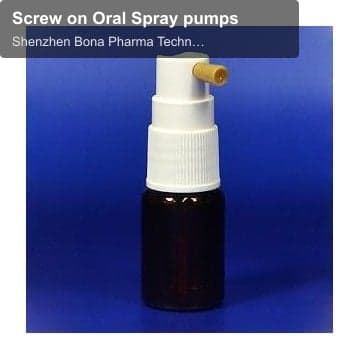 Screw on Oral Spray pumps