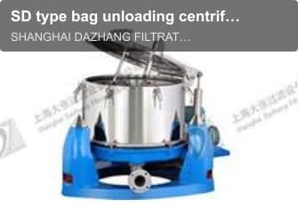 SD type bag unloading centrifuge