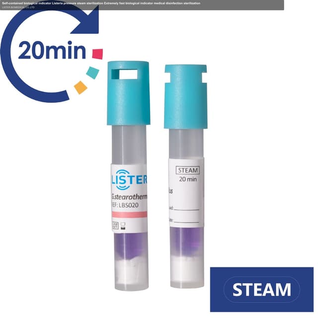 Self-contained biological indicator Listeria pressure steam sterilization Extremely fast biological indicator medical disinfection sterilization