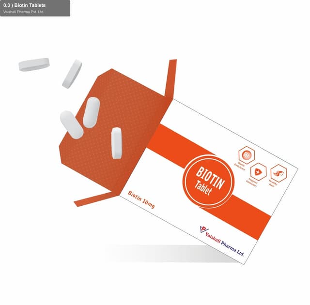 Vaishali Pharma Pvt. Ltd. sell "0.3 ) Biotin Tablets"