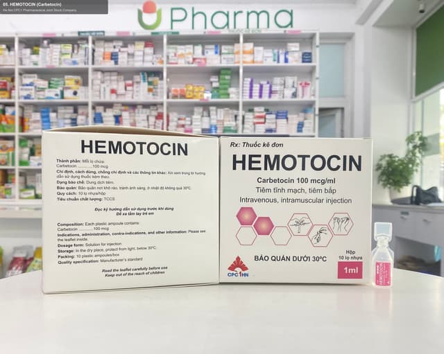 Ha Noi CPC1 Pharmaceutical Joint Stock Company sell "05. HEMOTOCIN (Carbetocin)"