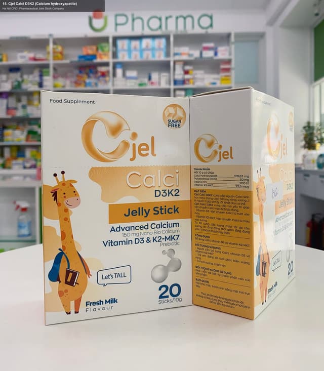 Ha Noi CPC1 Pharmaceutical Joint Stock Company sell "15. Cjel Calci D3K2 (Calcium hydroxyapatite)"