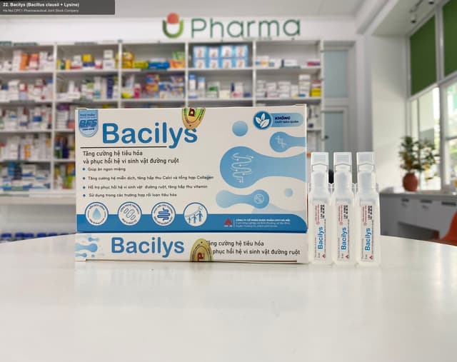 Ha Noi CPC1 Pharmaceutical Joint Stock Company sell "22. Bacilys (Bacillus clausii + Lysine)"