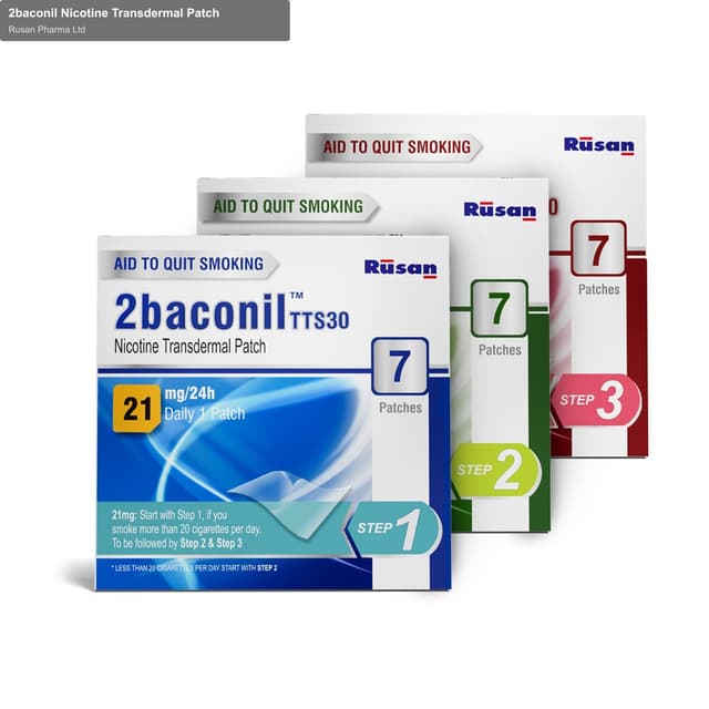 Rusan Pharma Ltd sell "2baconil Nicotine Transdermal Patch"