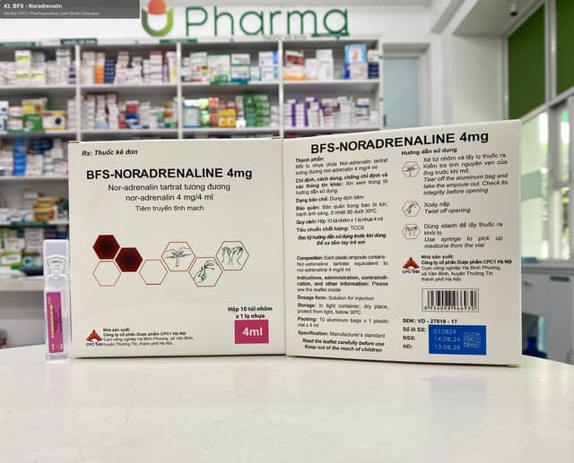 Ha Noi CPC1 Pharmaceutical Joint Stock Company sell "43. BFS - Noradrenalin"