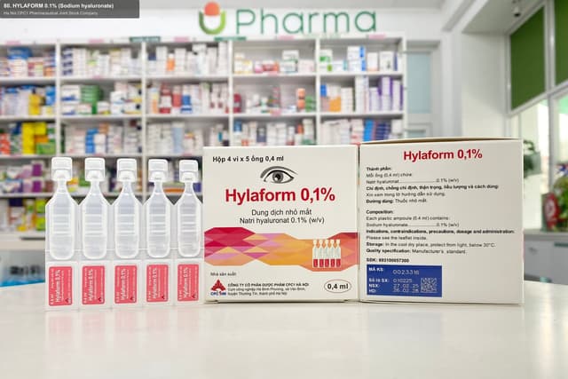 Ha Noi CPC1 Pharmaceutical Joint Stock Company sell "80. HYLAFORM 0.1% (Sodium hyaluronate)"