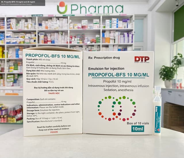 Ha Noi CPC1 Pharmaceutical Joint Stock Company sell "84. Propofol-BFS 10 mg/ml and 20 mg/ml"