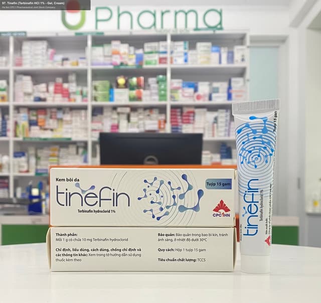 Ha Noi CPC1 Pharmaceutical Joint Stock Company sell "97. Tinefin (Terbinafin HCl 1% - Gel, Cream)"