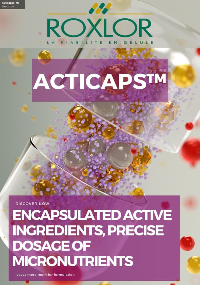 SN ROXLOR sell "Acticaps(TM)"