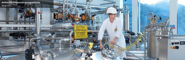 Sandoz AG sell "Active Pharmaceutical Ingredients"