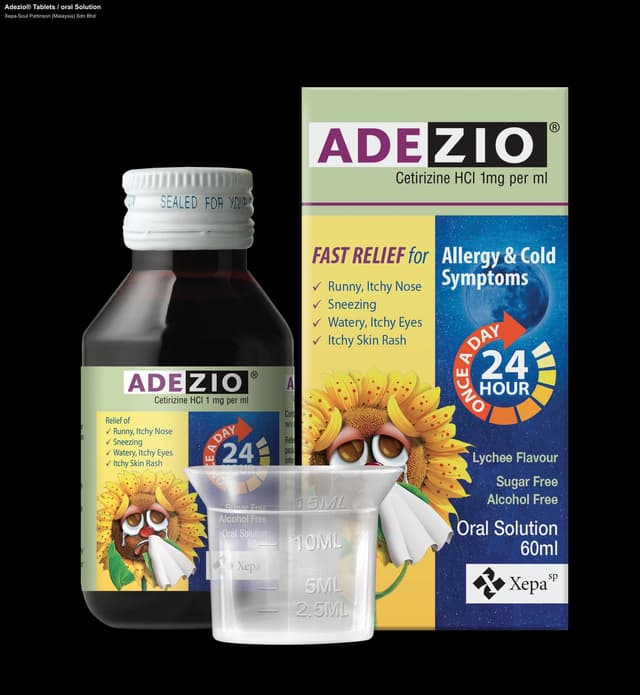 Xepa-Soul Pattinson (Malaysia) Sdn Bhd sell "Adezio® Tablets / oral Solution"