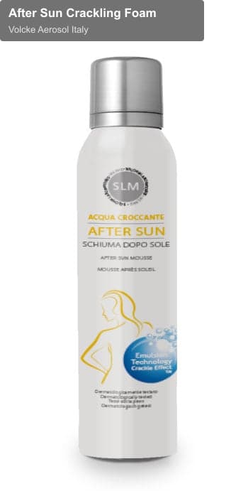 Volcke Aerosol Italy sell "After Sun Crackling Foam"