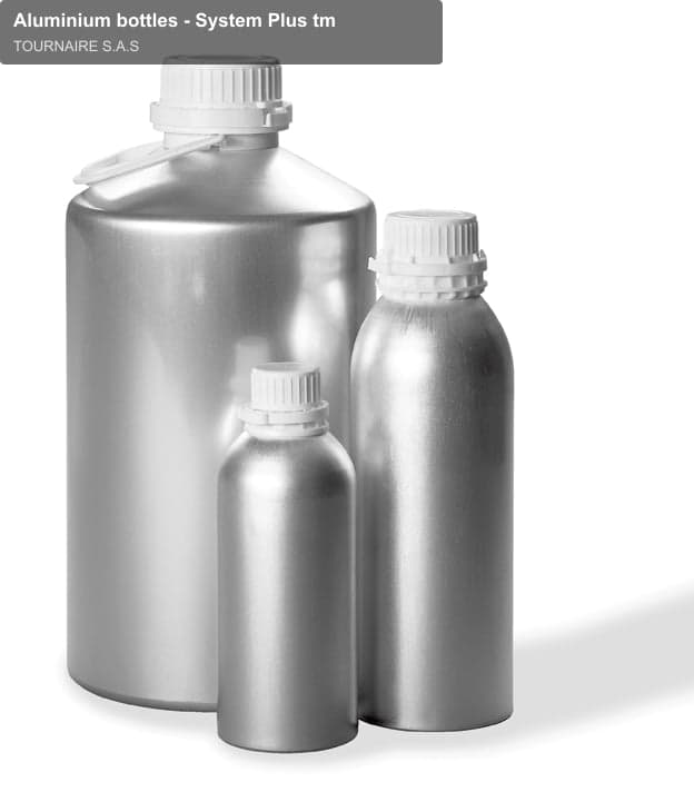 TOURNAIRE S.A.S sell "Aluminium bottles - System Plus tm"