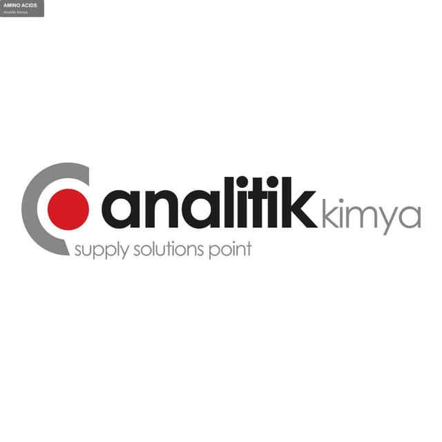 Analitik Kimya sell "AMINO ACIDS"