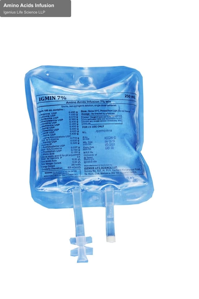 Igenius Life Science LLP sell "Amino Acids Infusion"