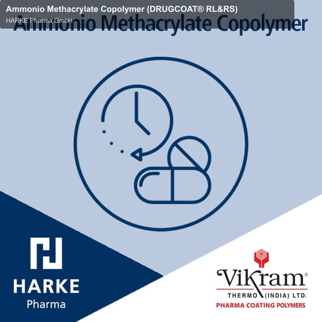 HARKE Pharma GmbH sell "Ammonio Methacrylate Copolymer (DRUGCOAT® RL&RS)"