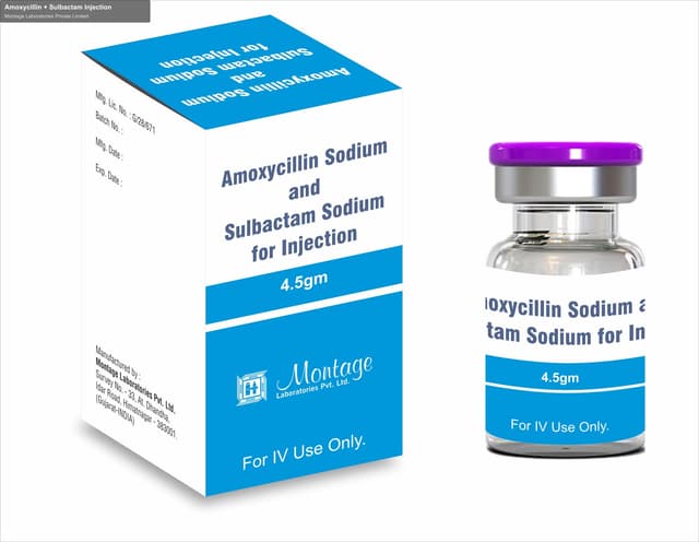 Montage Laboratories Private Limited sell "Amoxycillin + Sulbactam Injection"