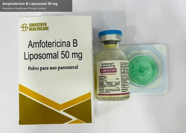 Swasthya Healthcare Private Limited sell "Amphotericin B Liposomal 50 mg"