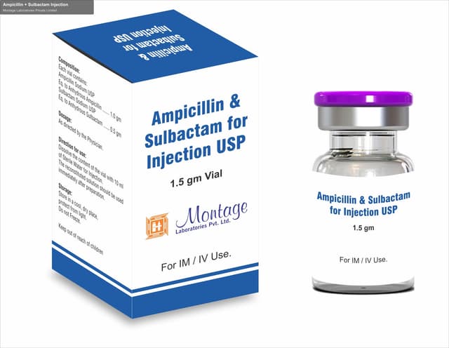 Montage Laboratories Private Limited sell "Ampicillin + Sulbactam Injection"