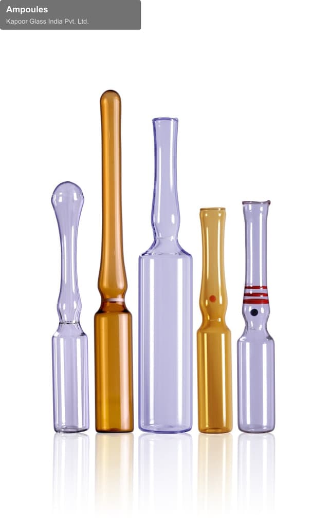 Kapoor Glass India Pvt. Ltd. sell "Ampoules"