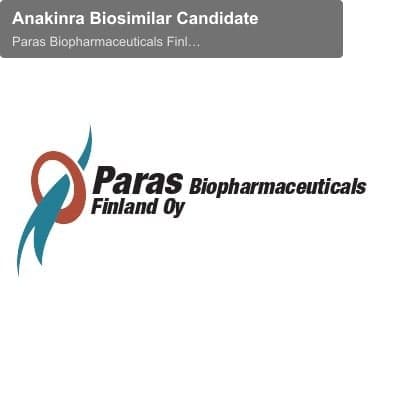 Paras Biopharmaceuticals Finland Oy sell "Anakinra Biosimilar Candidate"