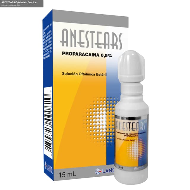 Laboratorios Lansier SAC sell "ANESTEARS Ophthalmic Solution"
